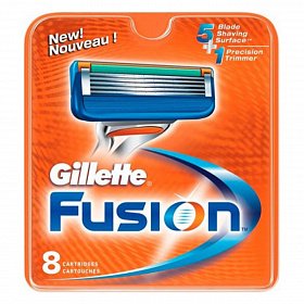 Фото - Кассеты сменные Gillette Fusion (8 шт/уп)